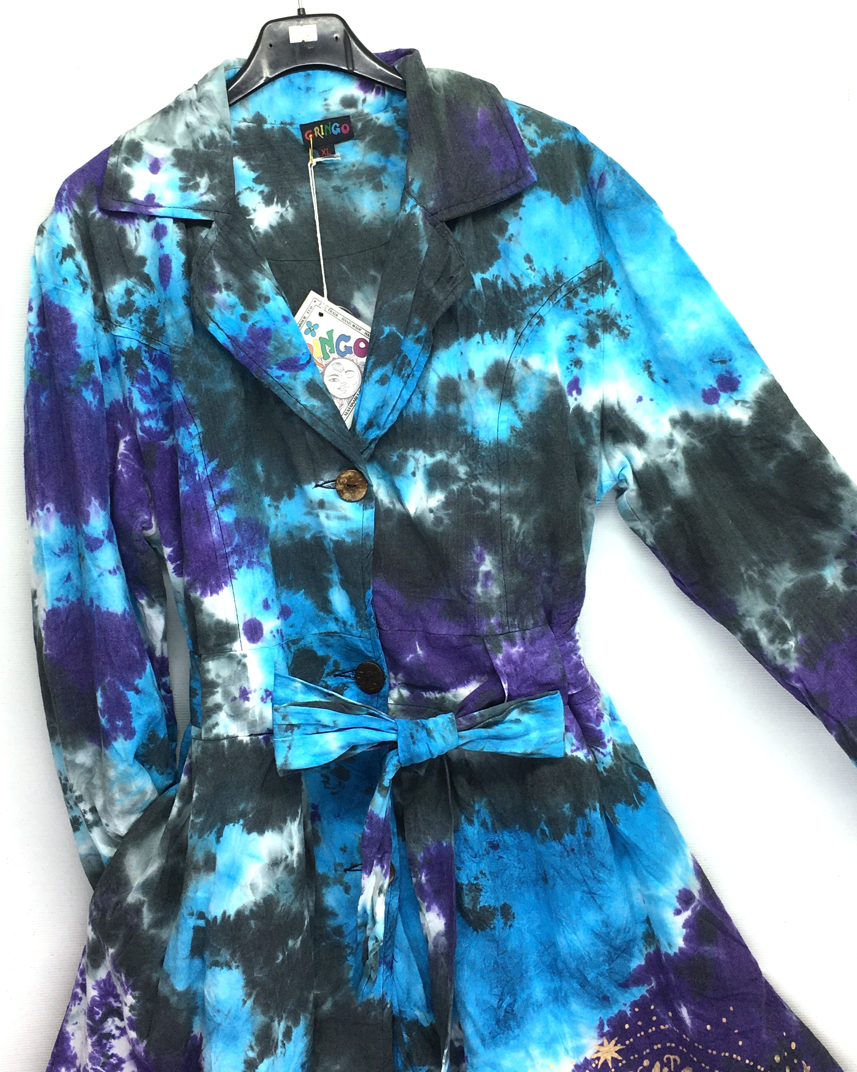 Gringo Fairtrade Frock Coat ~ Tie Dye
