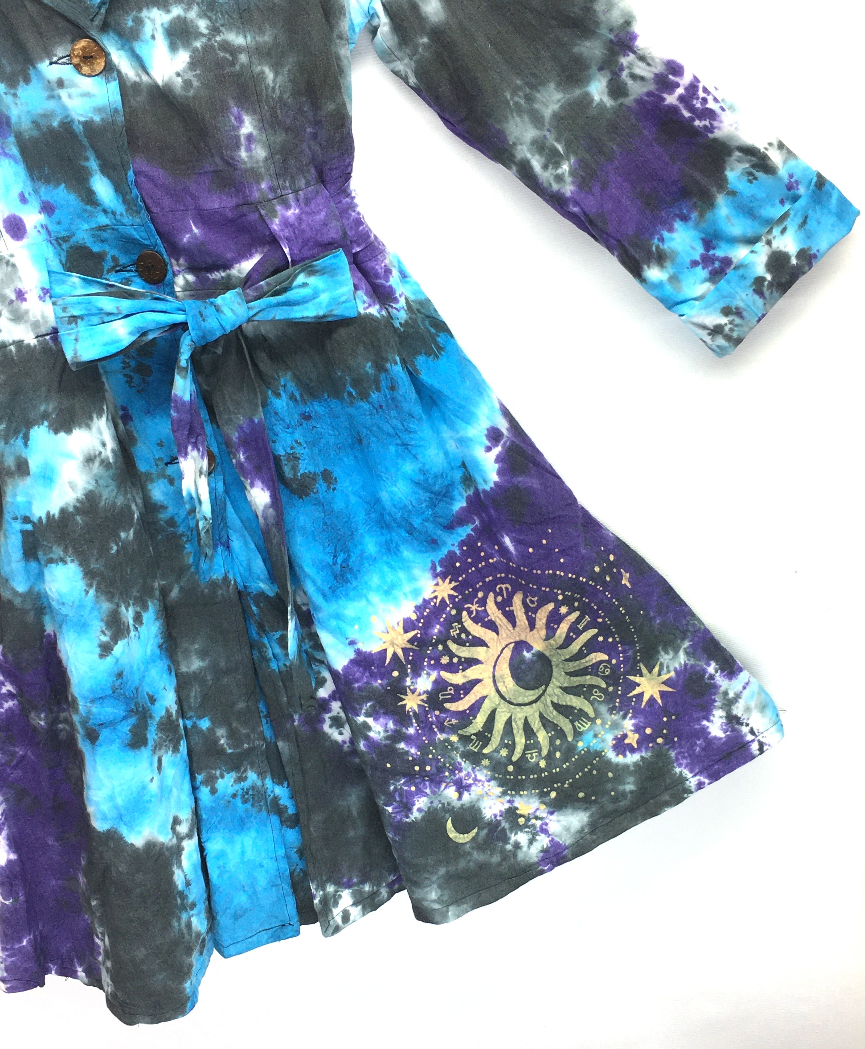 Gringo Fairtrade Frock Coat ~ Tie Dye