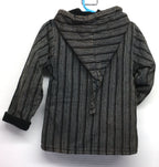 Funky Threads Kids Striped Pixie Coat ~ Black