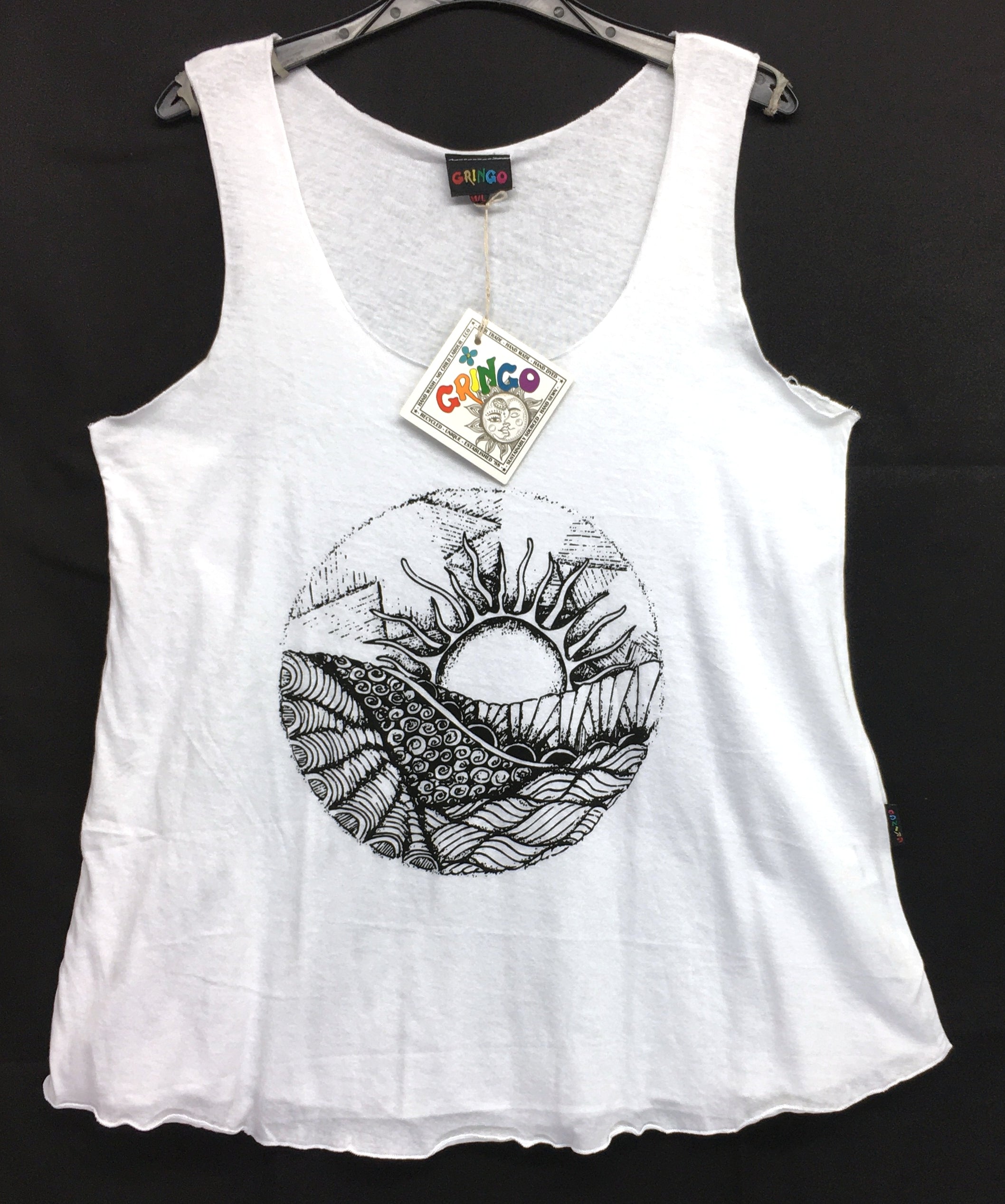 Gringo Fairtrade Rising Sun Vest Top