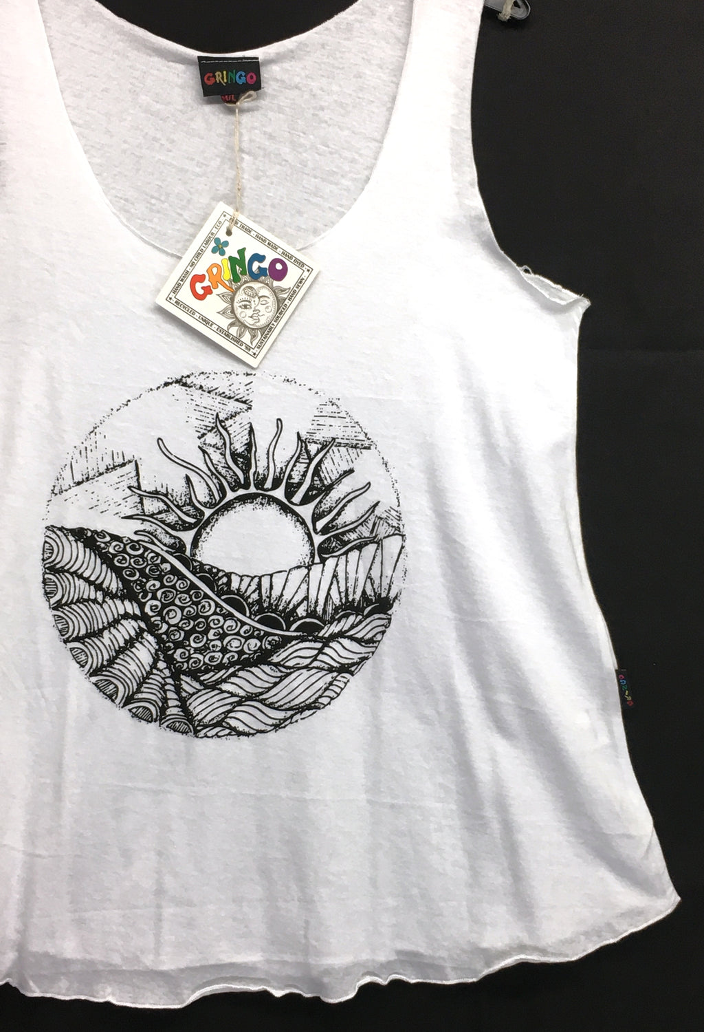 Gringo Fairtrade Rising Sun Vest Top