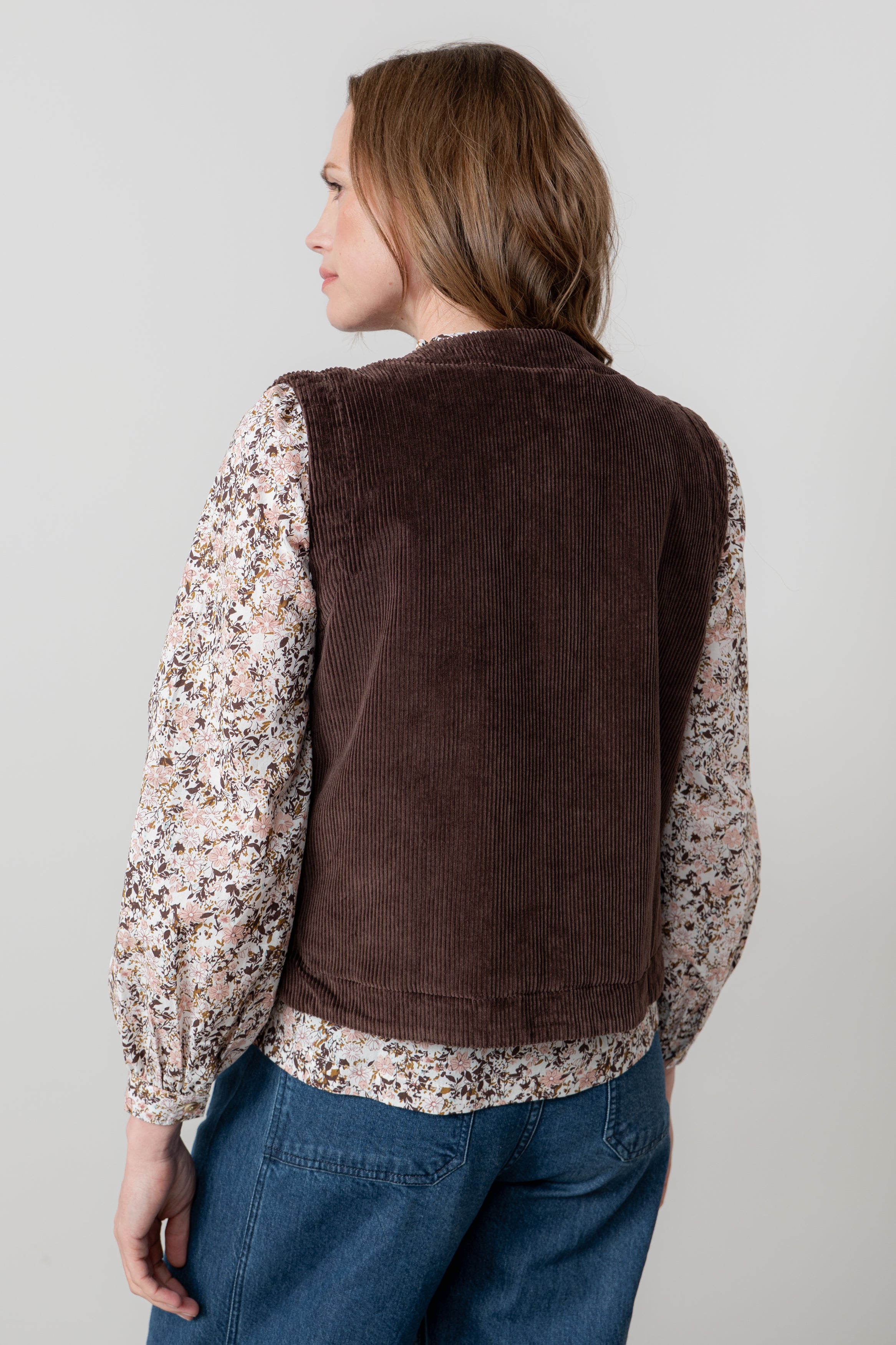 Lily & Me Dusk Gilet ~ Chocolate or Pine Green