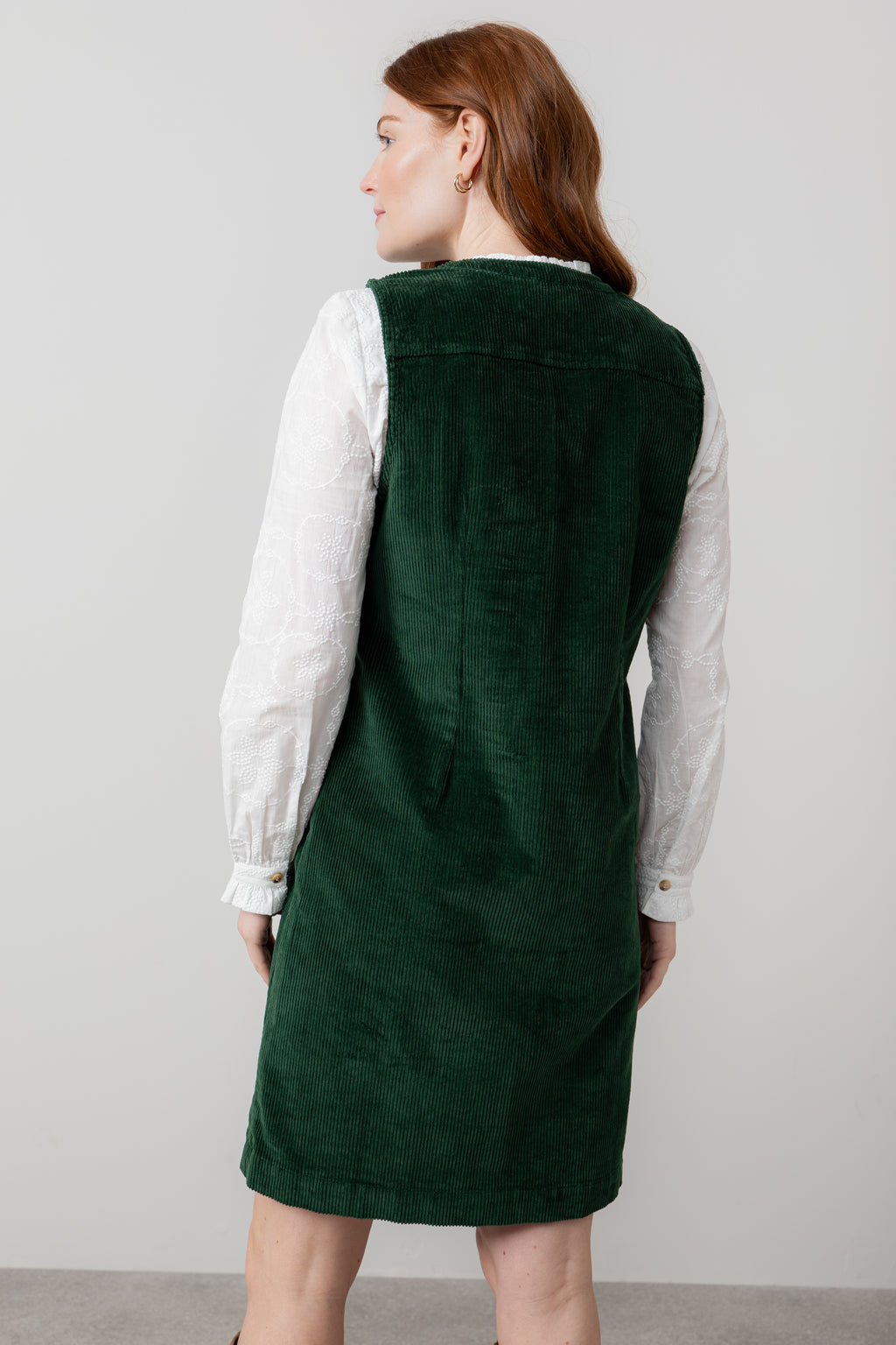 Lily & Me Belle Cord Dress ~ Navy or Pine Green