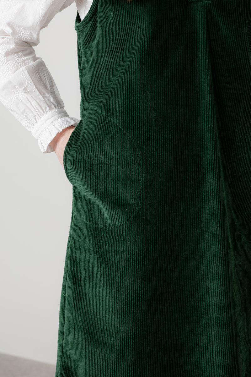 Lily & Me Belle Cord Dress ~ Navy or Pine Green