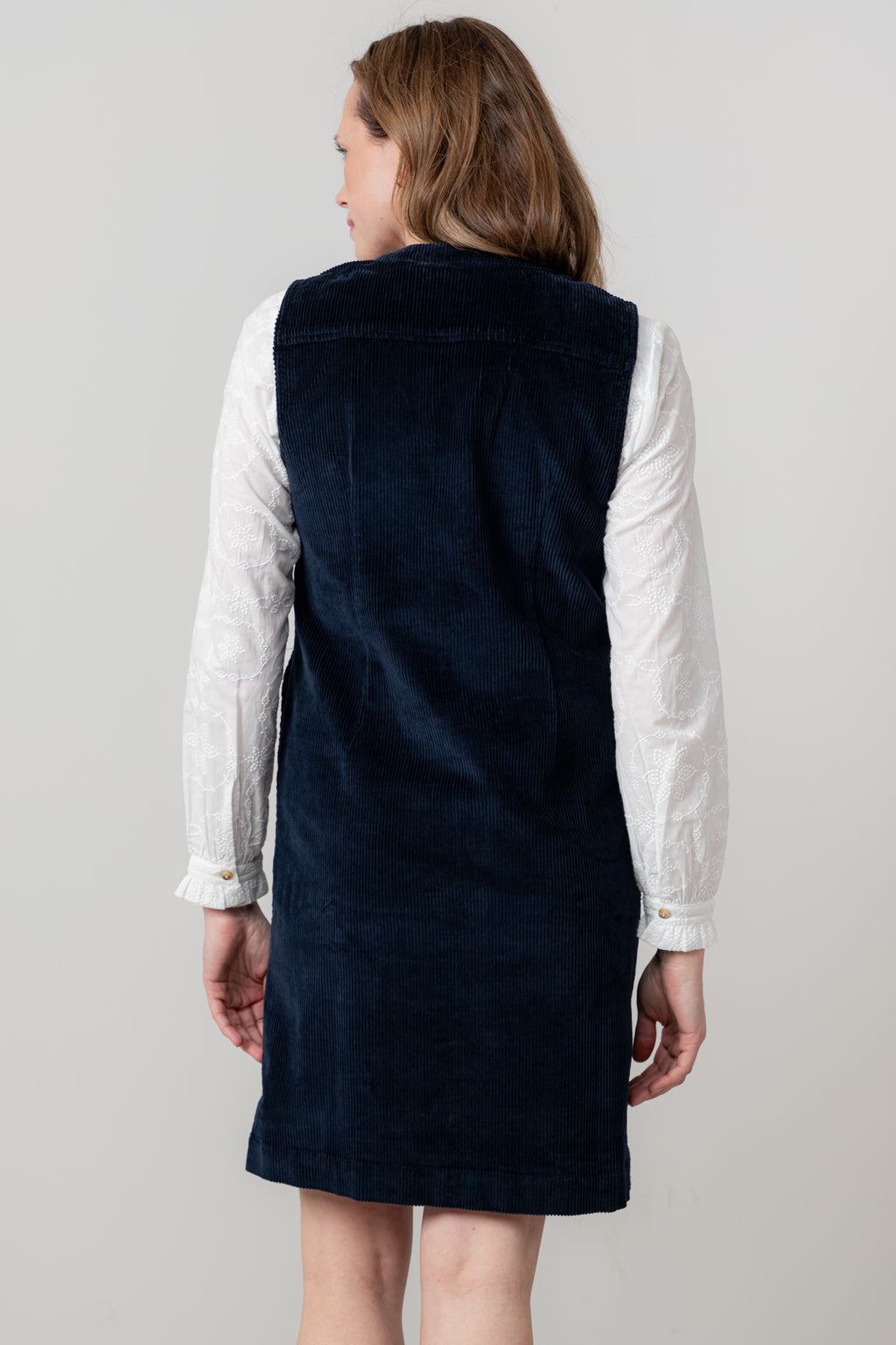 Lily & Me Belle Cord Dress ~ Navy or Pine Green