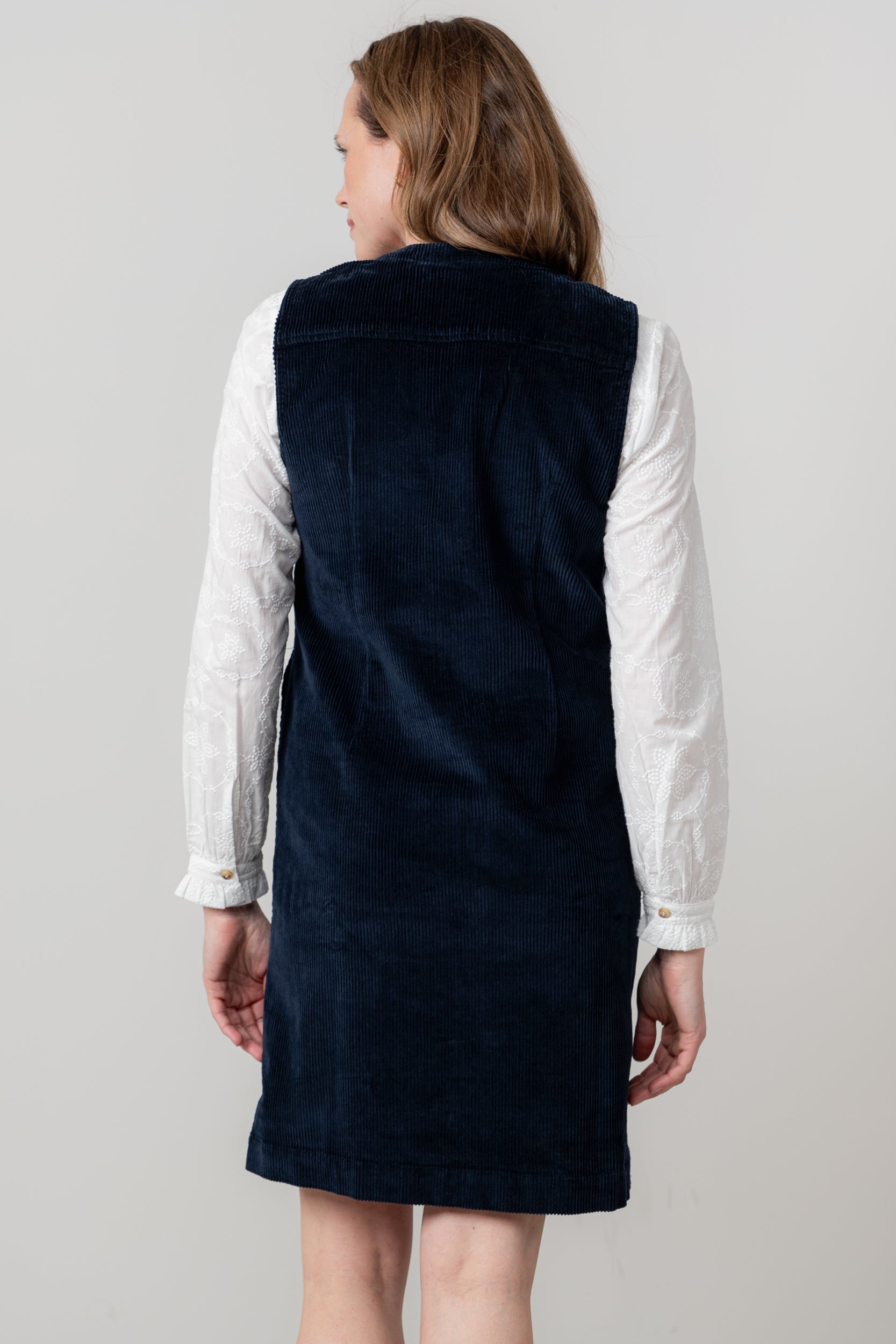 Lily & Me Belle Cord Dress ~ Navy or Pine Green