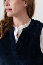 Lily & Me Belle Cord Dress ~ Navy or Pine Green