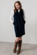 Lily & Me Belle Cord Dress ~ Navy or Pine Green