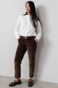 Lily & Me Brookend Cord Trousers ~ Chocolate or Pine Green
