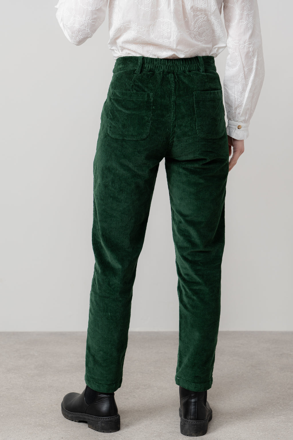 Lily & Me Brookend Cord Trousers ~ Chocolate or Pine Green