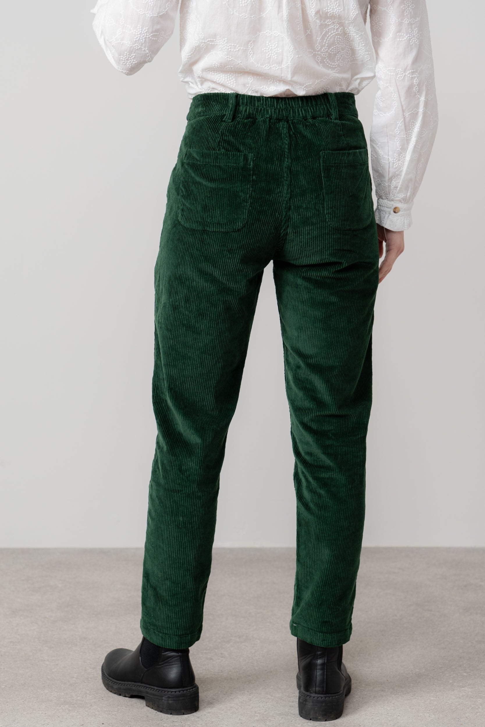 Lily & Me Brookend Cord Trousers ~ Chocolate or Pine Green