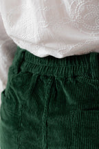 Lily & Me Brookend Cord Trousers ~ Chocolate or Pine Green