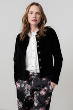 Lily & Me Rene Cord Jacket ~ Classic Black or Navy Blue