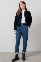 Lily & Me Rene Cord Jacket ~ Classic Black or Navy Blue