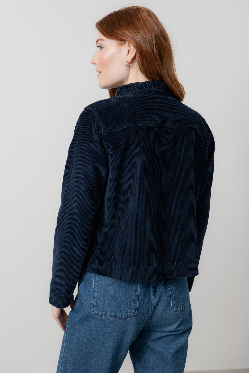 Lily & Me Rene Cord Jacket ~ Classic Black or Navy Blue