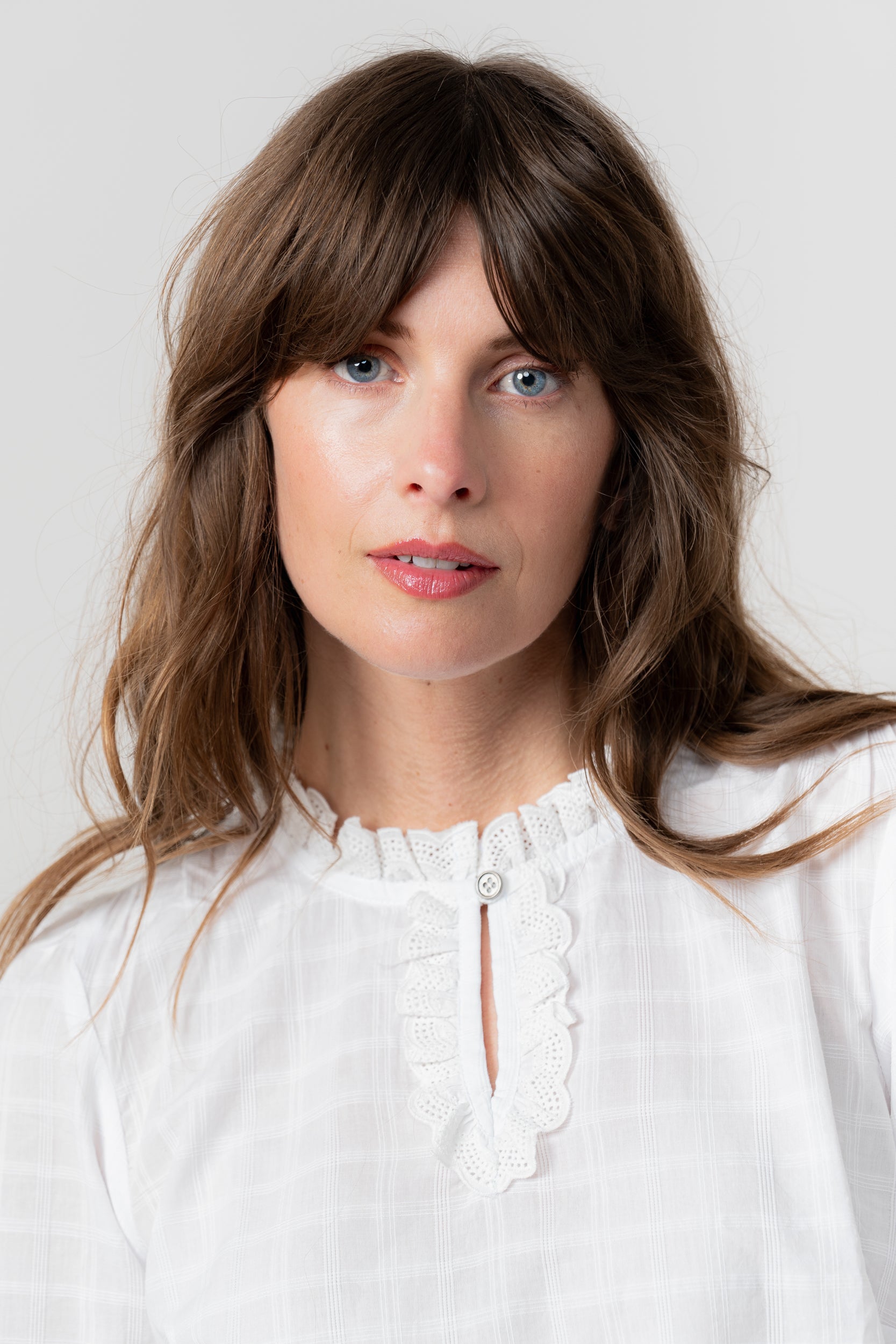 Lily & Me Emily Blouse ~ Crisp White or Sea Mist