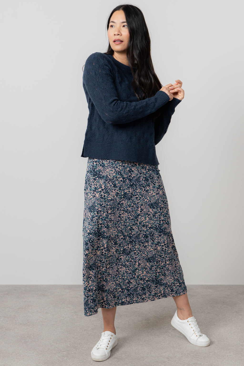 Lily & Me Haresfield Jumper ~ Navy, Pine Green or Sea Mist