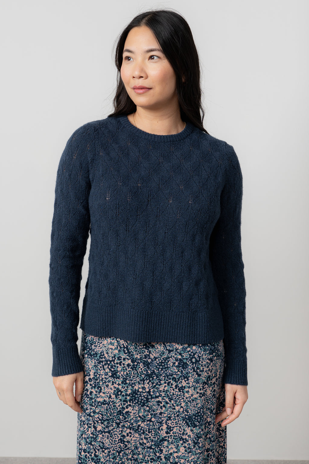 Lily & Me Haresfield Jumper ~ Navy, Pine Green or Sea Mist