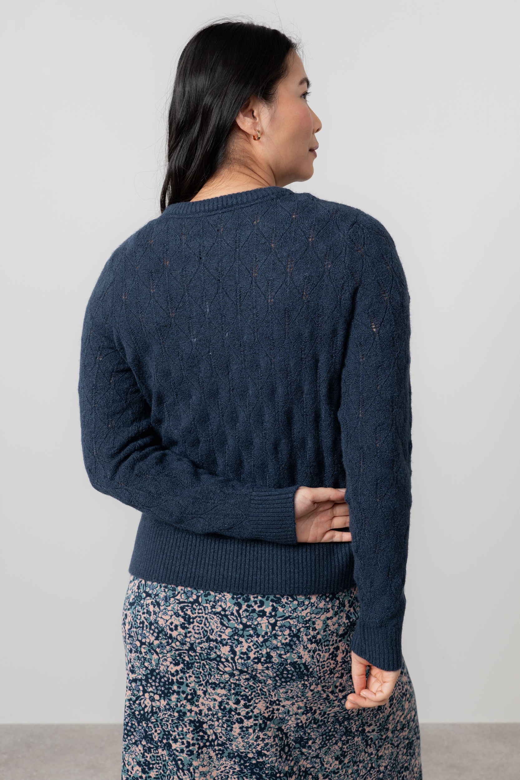 Lily & Me Haresfield Jumper ~ Navy, Pine Green or Sea Mist