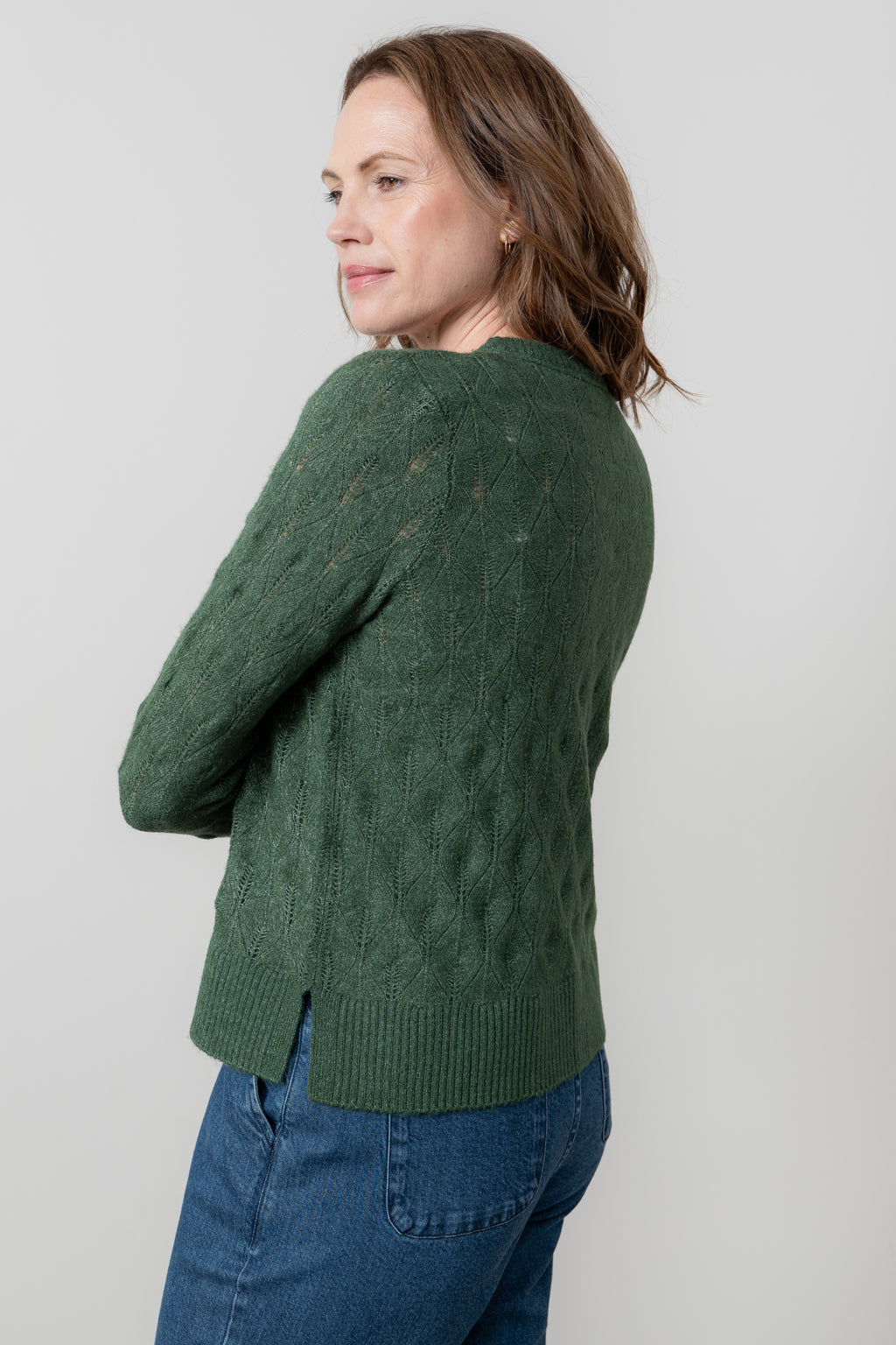 Lily & Me Haresfield Jumper ~ Navy, Pine Green or Sea Mist