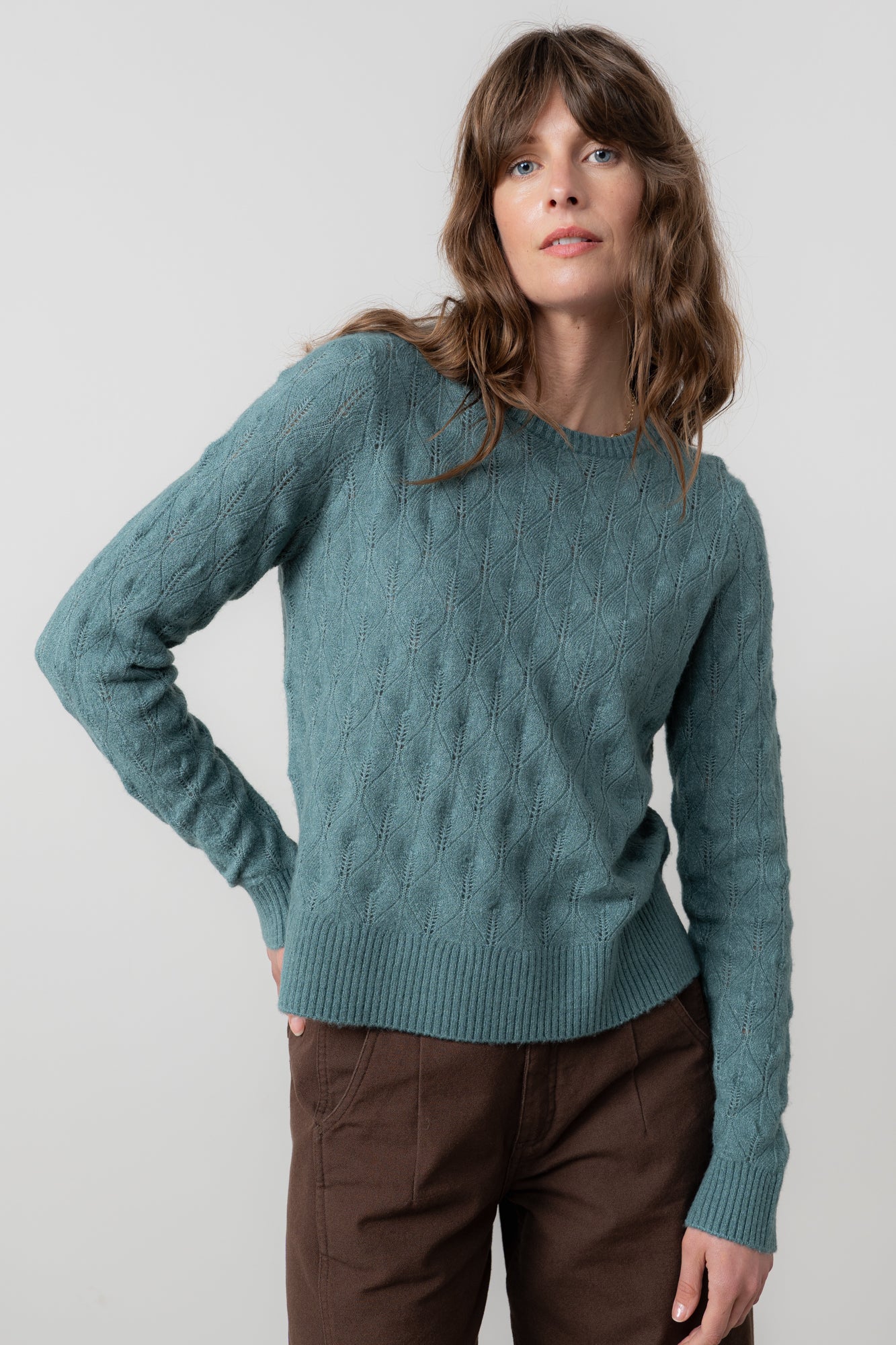 Lily & Me Haresfield Jumper ~ Navy, Pine Green or Sea Mist