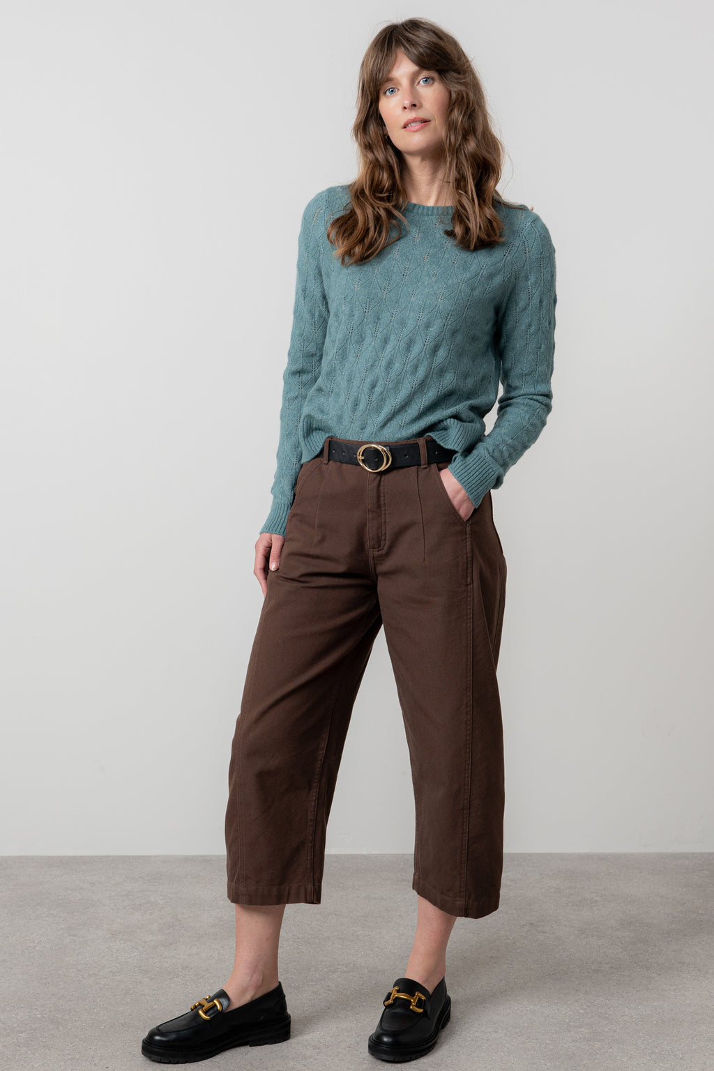 Lily & Me Haresfield Jumper ~ Navy, Pine Green or Sea Mist