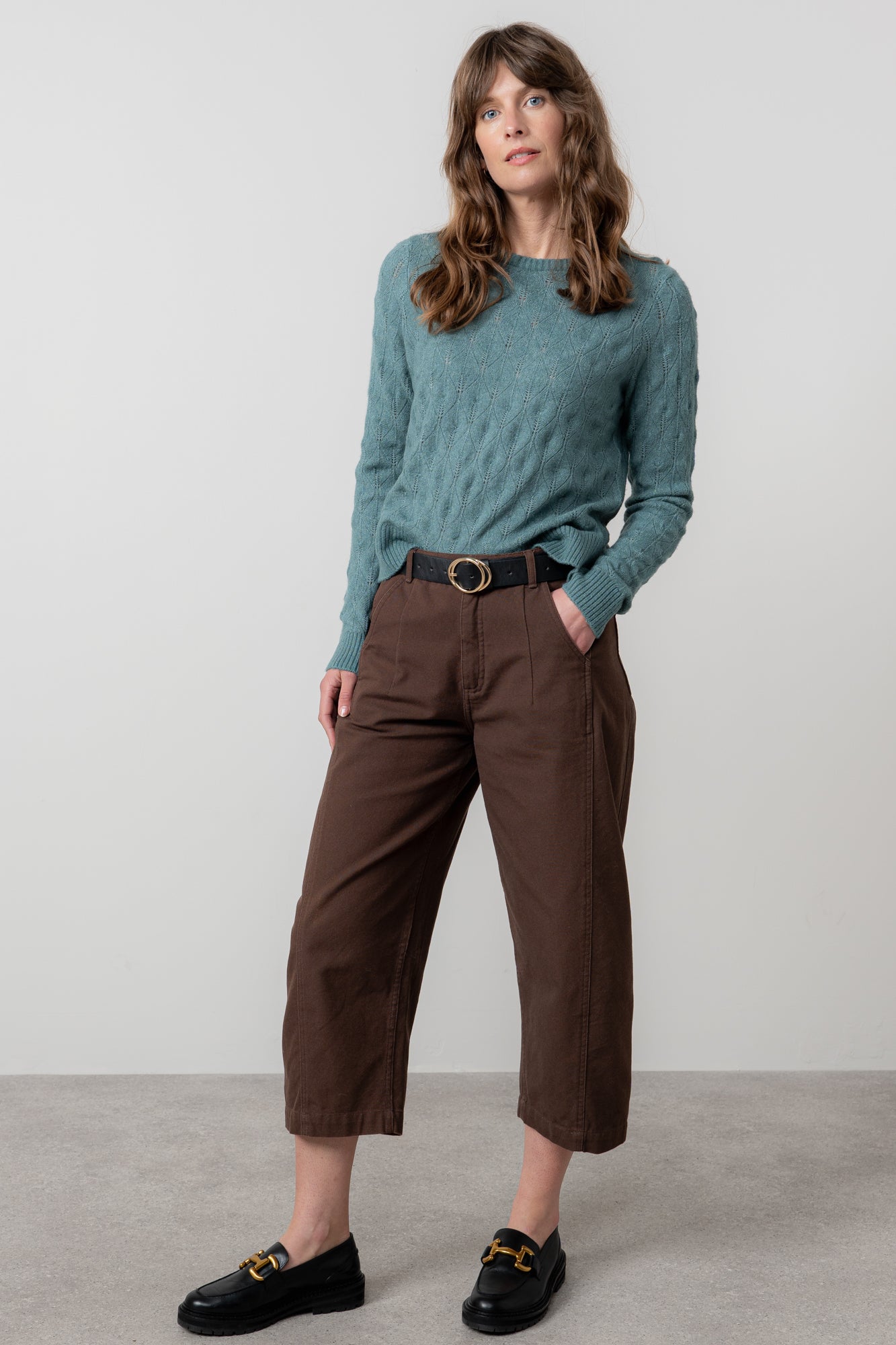 Lily & Me Haresfield Jumper ~ Navy, Pine Green or Sea Mist