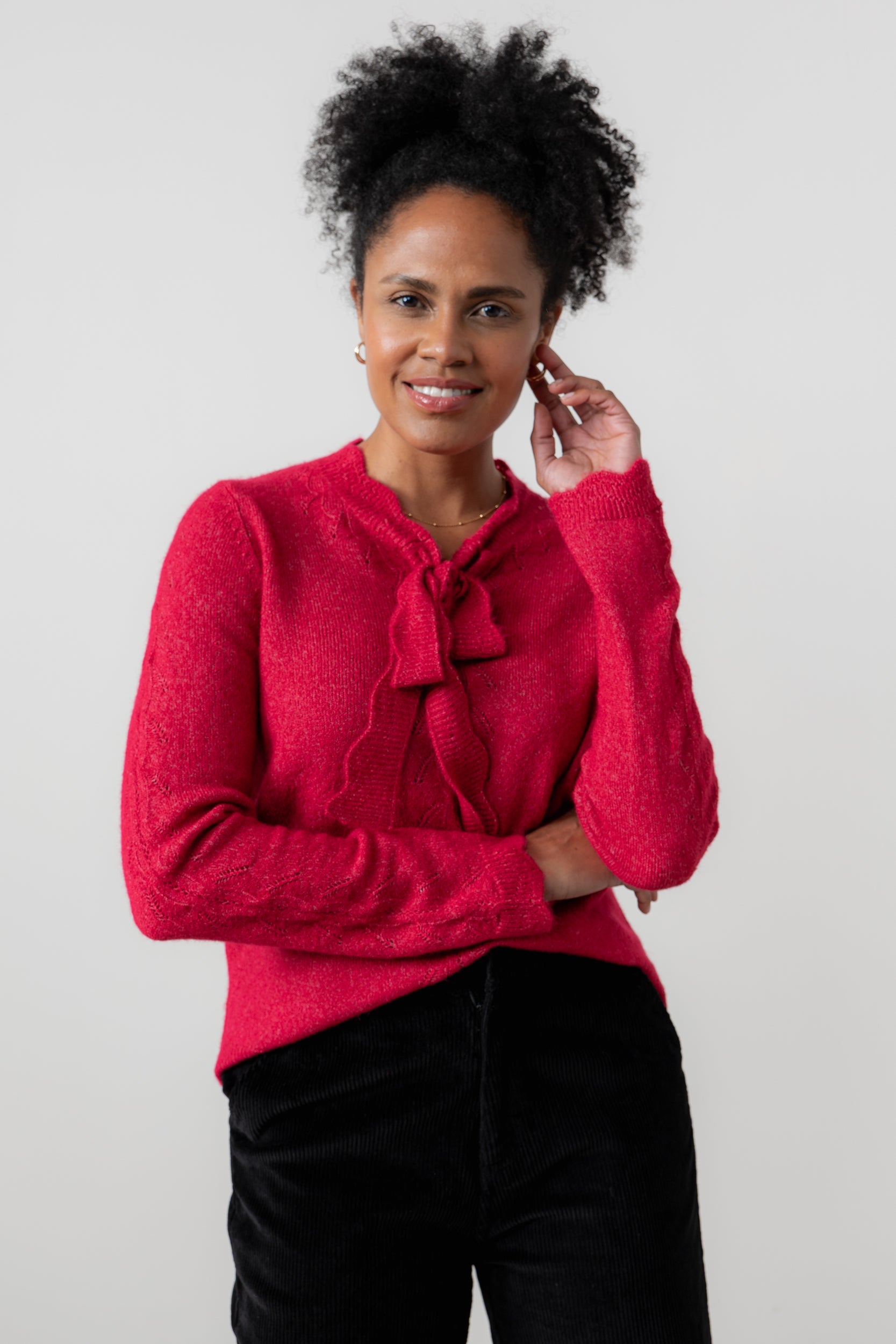 Lily & Me Elise Jumper ~ Black, Pine Green or Scarlet