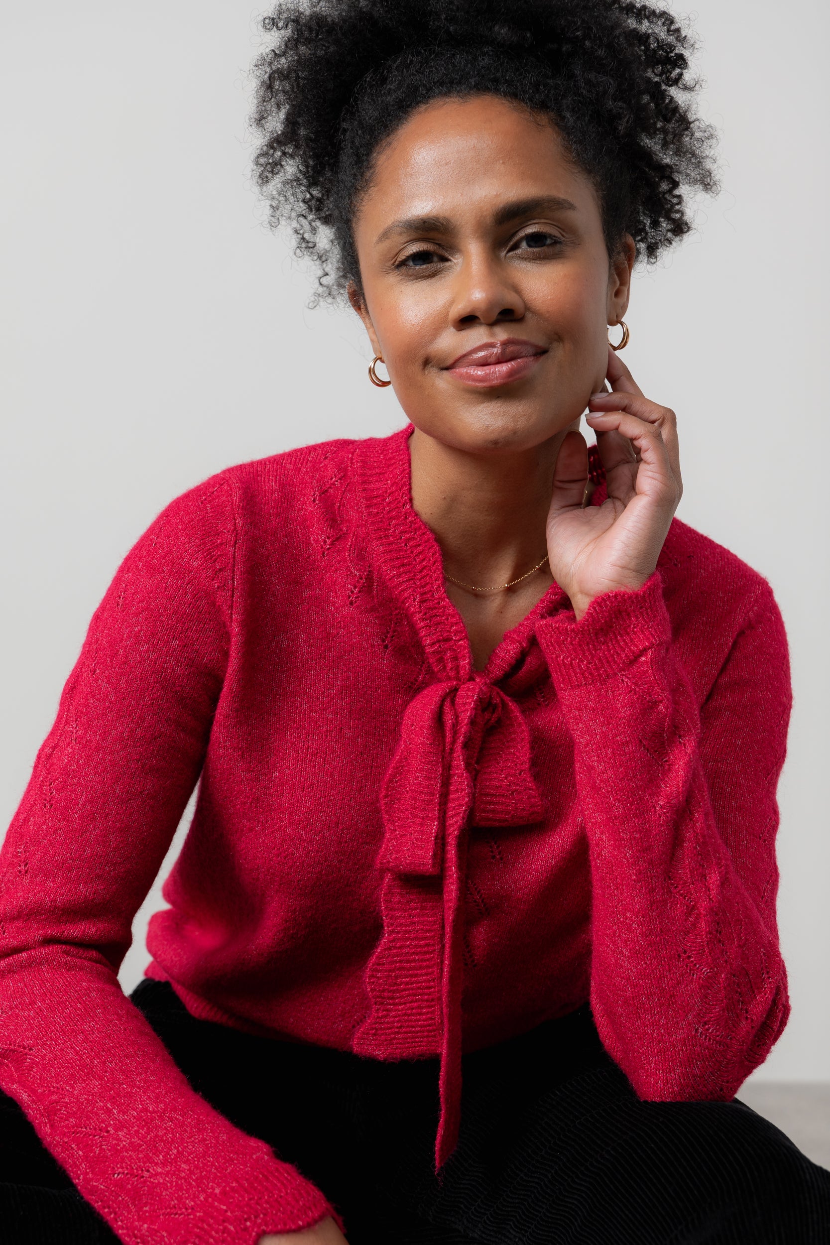 Lily & Me Elise Jumper ~ Black, Pine Green or Scarlet