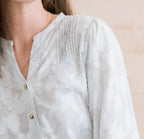 Lily & Me Poplar Pinstripe Blouse ~ Laurel