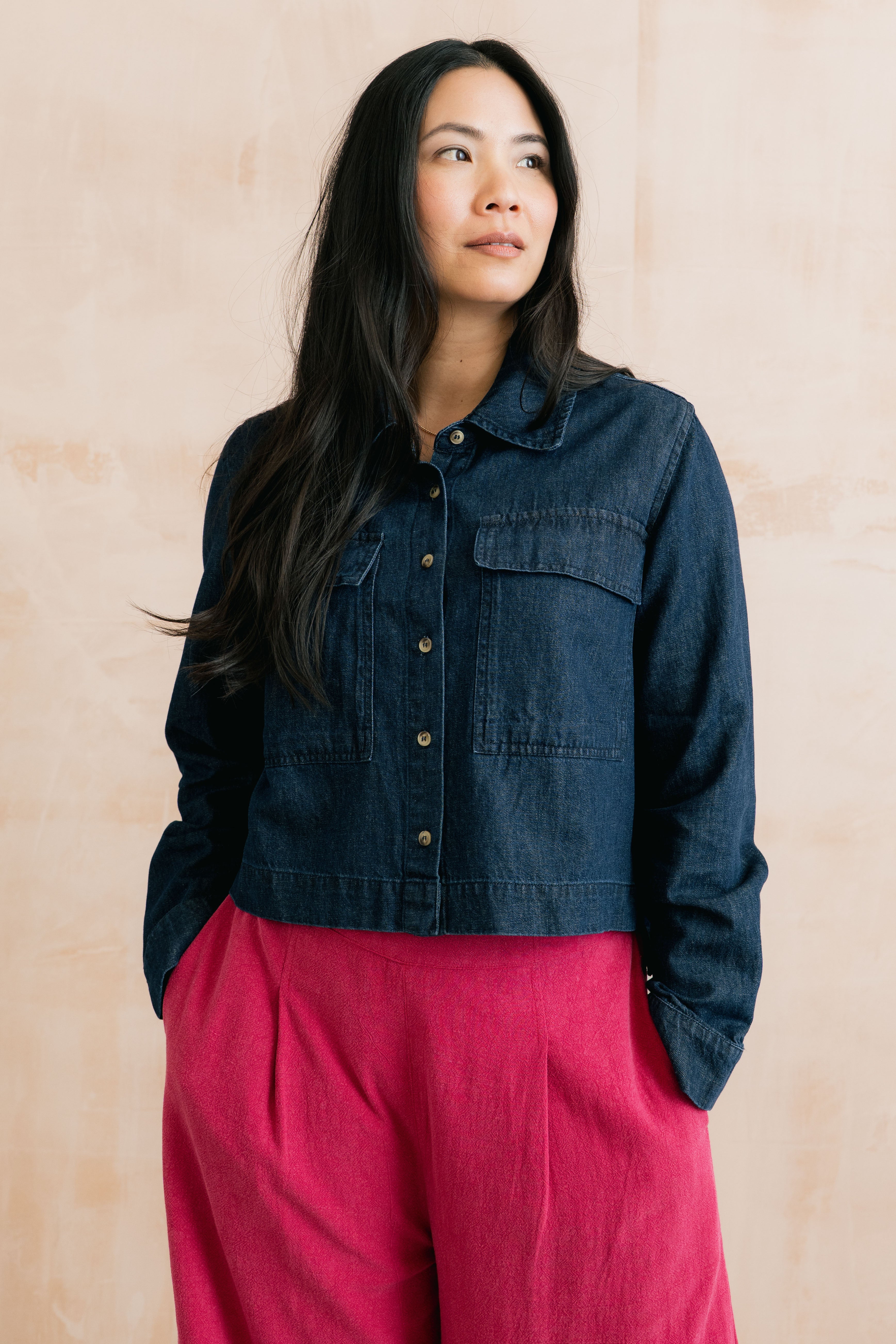 Lily & Me Grasslands Denim Blue Jacket