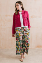 Lily & Me Grasslands Linen Jacket ~ Navy or Boysenberry