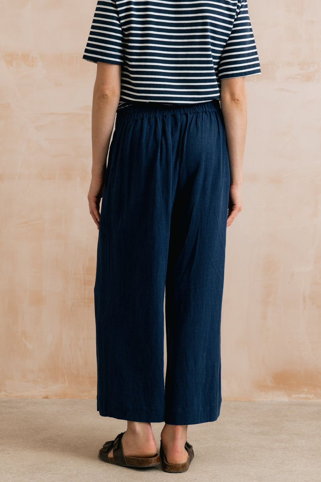 Lily & Me Summer Linen Trousers ~ Navy or Boysenberry