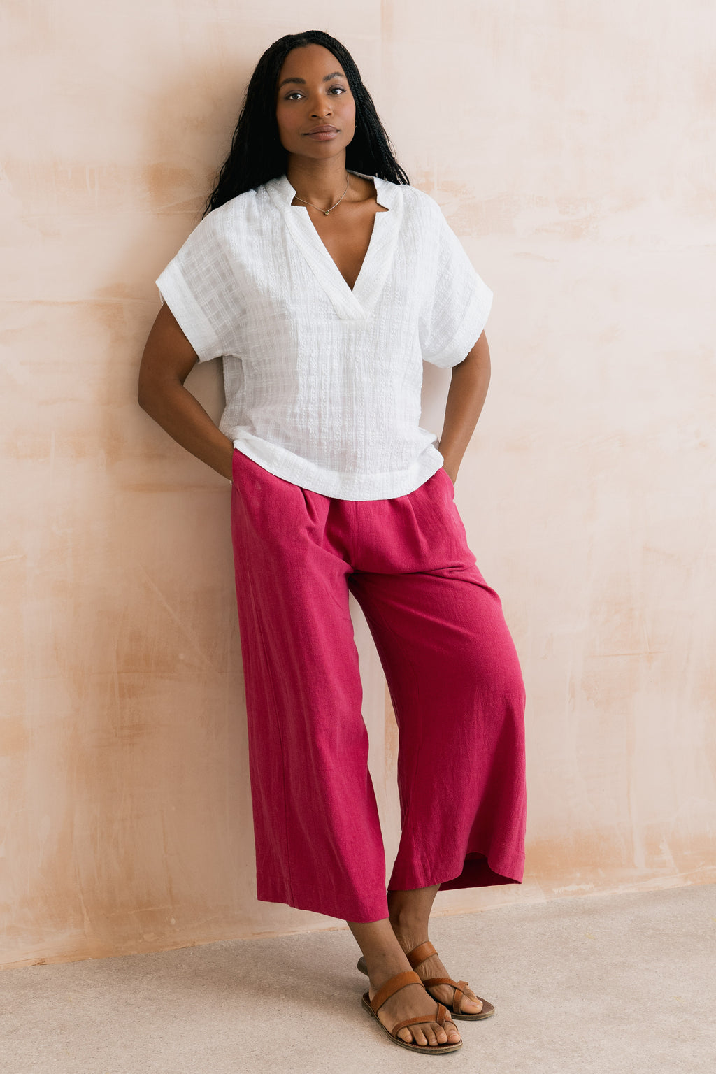 Lily & Me Orchard Textured Seersucker Blouse ~ Lime or White