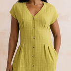 Lily & Me Drift Seersucker Midi Dress ~ Lime