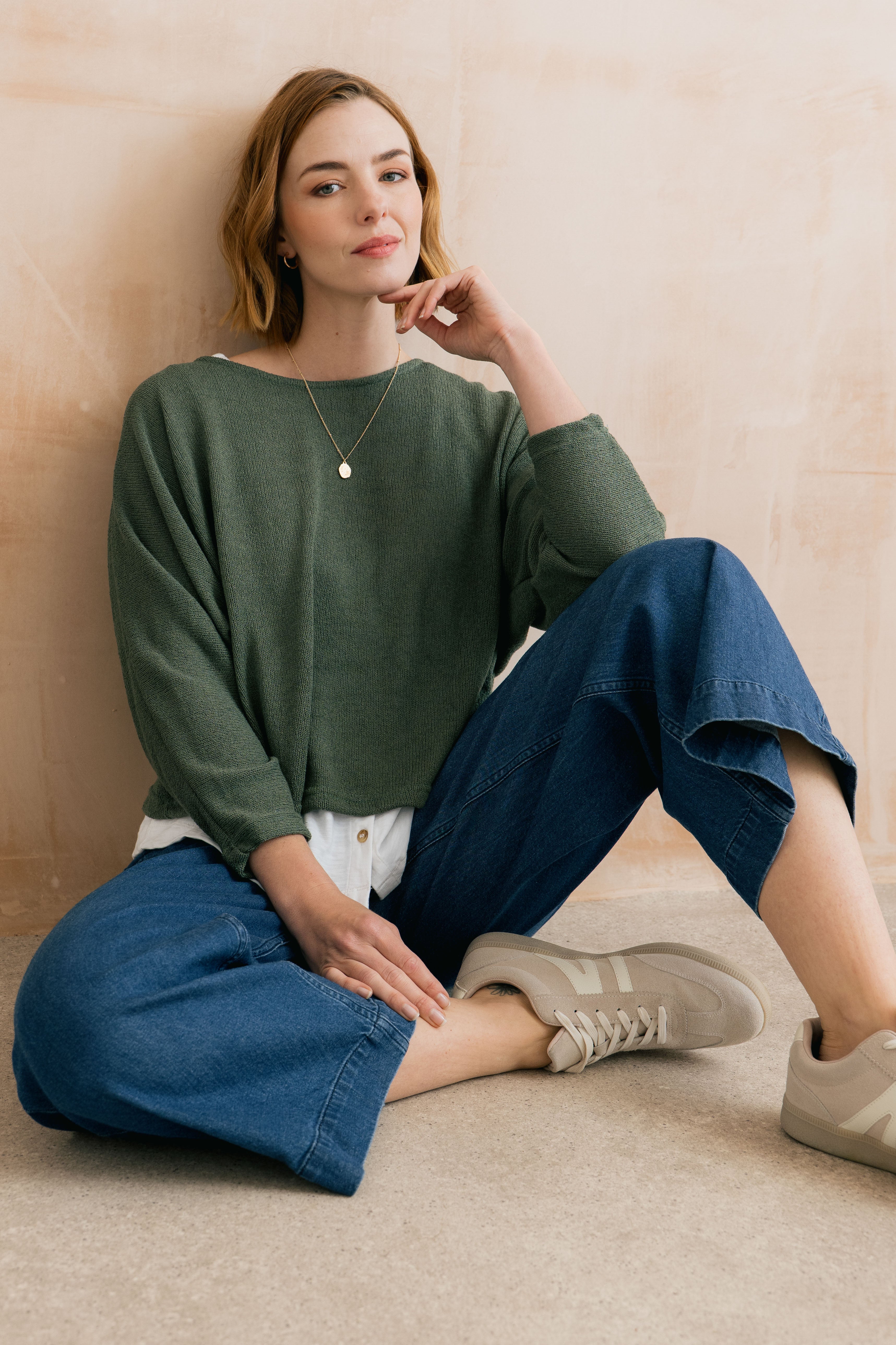 Lily & Me Penny Batwing Cross-Over Jumper