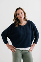Lily & Me Penny Batwing Cross-Over Jumper