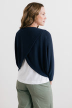 Lily & Me Penny Batwing Cross-Over Jumper