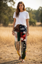 Gringo Fairtrade Indonesian Patchwork Trousers ~ Medium