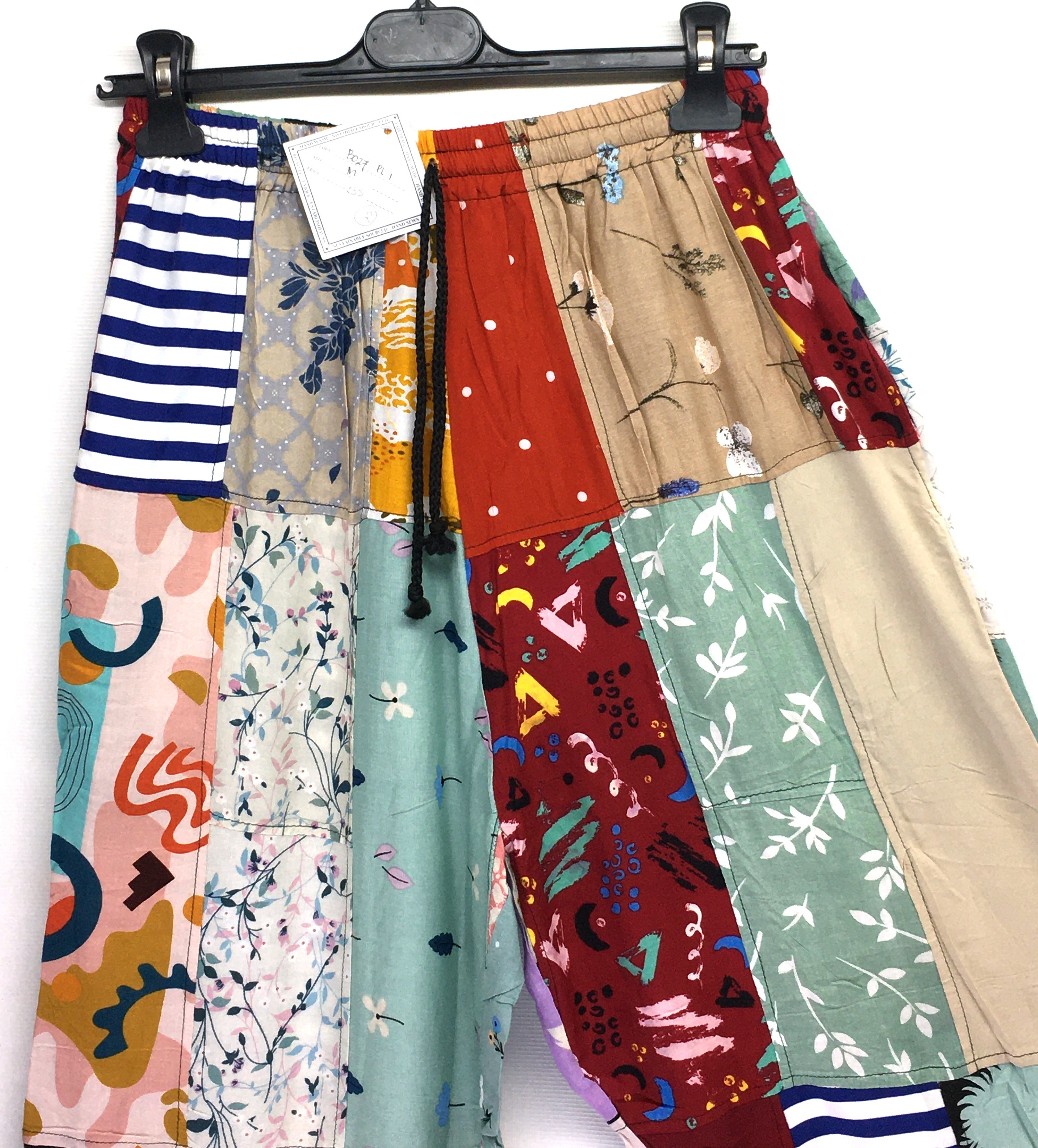 Gringo Fairtrade Indonesian Patchwork Trousers ~ Medium