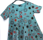 Gringo Fairtrade Smiling Sun Dress ~ Aqua, Blue or Purple
