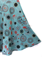 Gringo Fairtrade Smiling Sun Dress ~ Aqua, Blue or Purple