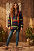 Siesta Mexican Baja Hoody ~ Large