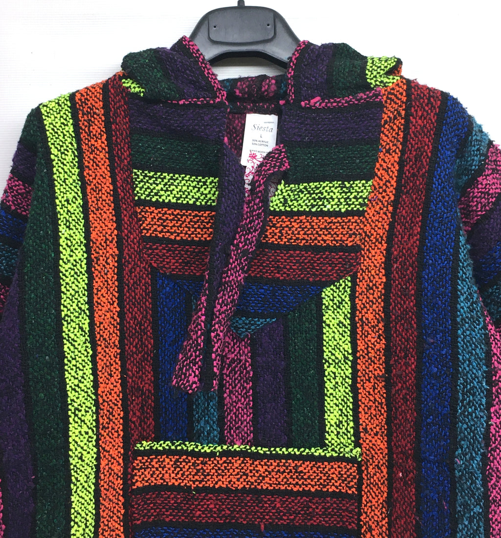 Siesta Mexican Baja Hoody ~ Large