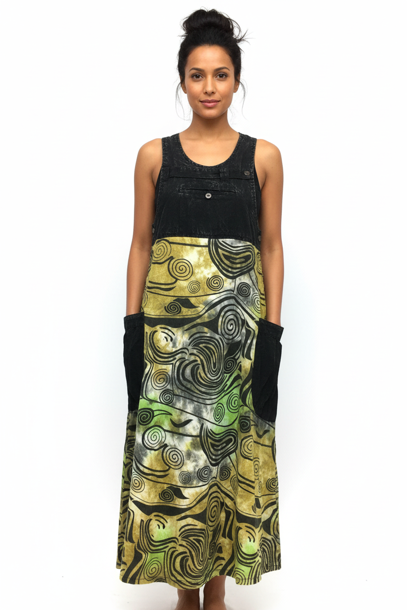 Gringo Fairtrade Animal Pinafore Dress ~ S/M