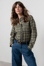 Lily & Me Sage Frill Check Shirt