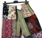 Gringo Fairtrade Indonesian Patchwork Trousers Multi ~ Small