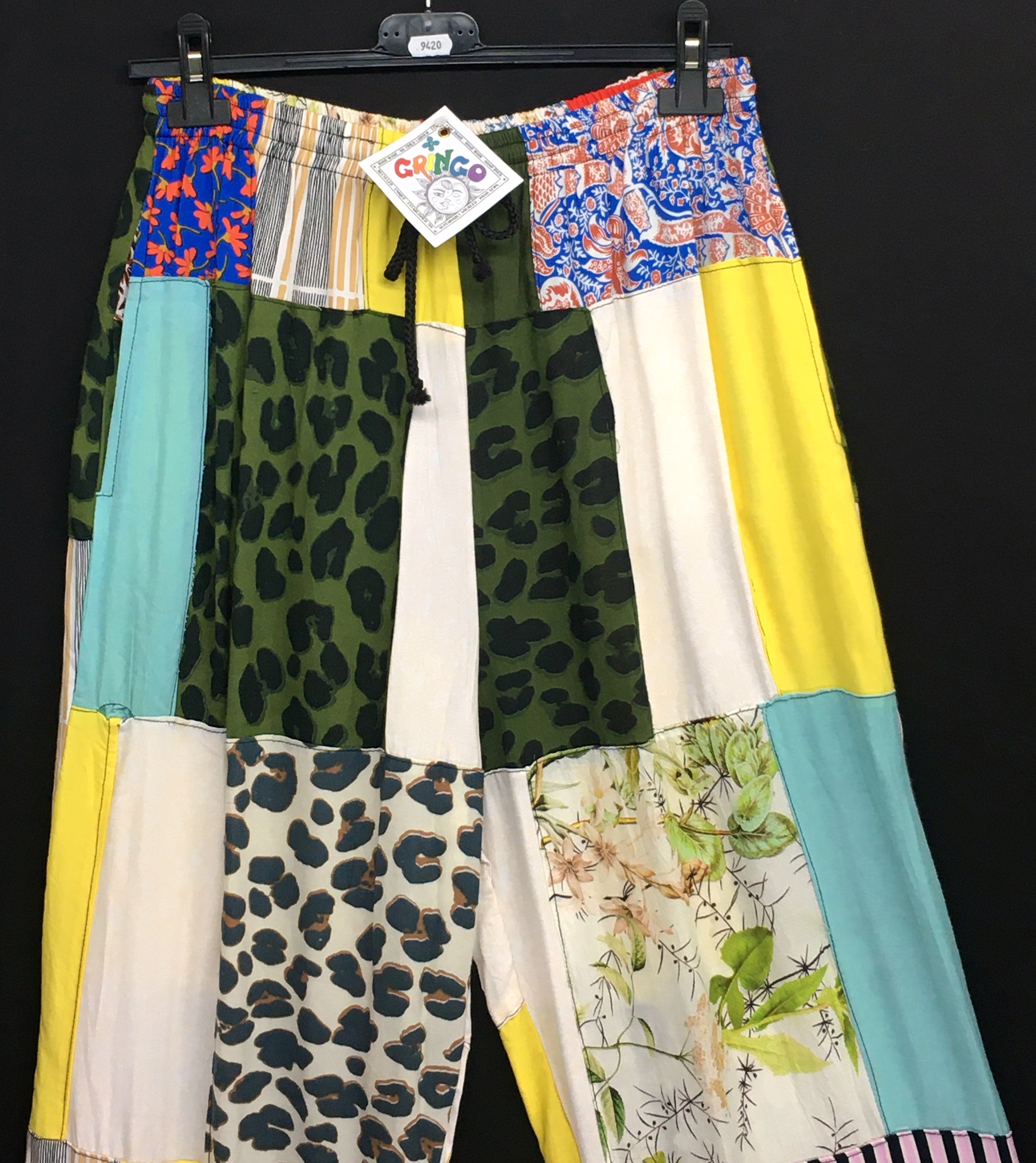 Gringo Fairtrade Indonesian Patchwork Trousers ~ XL