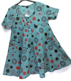 Gringo Fairtrade Smiling Sun Dress ~ Aqua, Blue or Purple