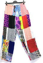 Gringo Fairtrade Indonesian Patchwork Trousers ~ XL